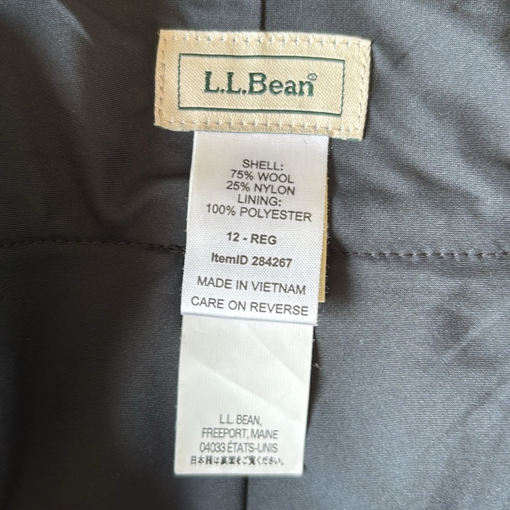 L.L. Bean Red and Black Plaid Pencil Skirt - Picture 7 of 12